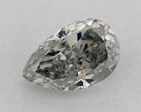 GIA 1.51 Carat Fancy Gray-SI1 Pear Shaped Diamond
