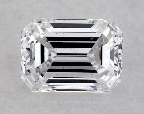 GIA 0.26 Carat D-SI1 Very Good Cut Emerald Diamond