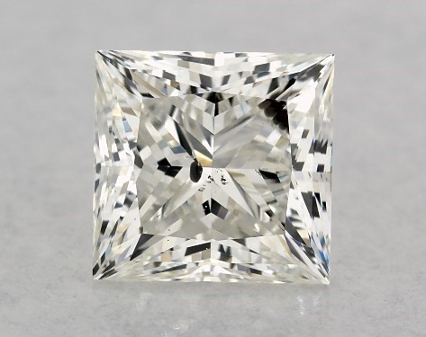 GIA 1.00 Carat J-SI2 Very Good Cut Princess Diamond