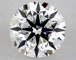 1.07 Carat H-SI1 Excellent Cut Round Diamond