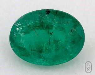This 1.22 Oval Green Emerald is sold exclusively by Blue Nile 