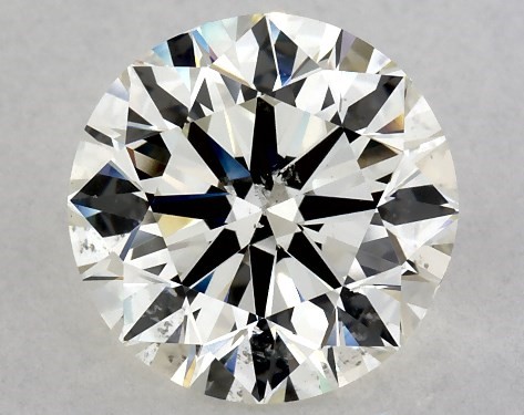 GIA 3.00 Carat K-SI1 Excellent Cut Round Diamond