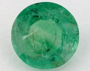 1.06 carat Round Natural Green Emerald
