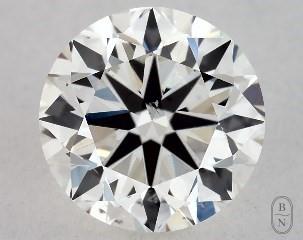 This 1 carat  round diamond I color si1 clarity has Good proportions and a diamond grading report from GIA