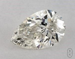 This pear shaped 1 carat I color si1 clarity has a diamond grading report from GIA