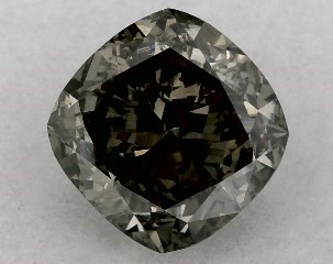0.92 Carat Fancy Gray-SI1 Cushion Cut Diamond