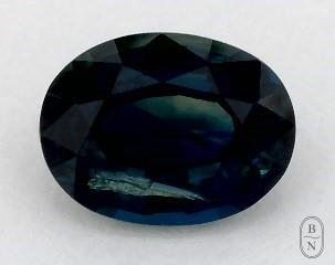 This 0.87 Oval Green Sapphire is sold exclusively by Blue Nile 
