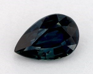 This 0.82 Pear Green Sapphire is sold exclusively by Blue Nile 