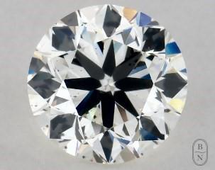 This 1 carat  round diamond K color si1 clarity has Very Good proportions and a diamond grading report from GIA
