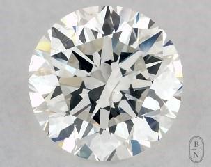 This 1 carat  round diamond I color si2 clarity has Very Good proportions and a diamond grading report from GIA
