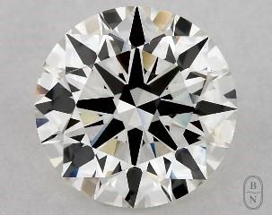 This 2.27 carat Lab-Created  round diamond H color vs2 clarity has Excellent proportions and a diamond grading report from GIA
