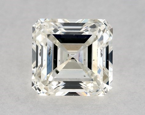 GIA 1.00 Carat J-SI2 Ideal Cut Asscher Diamond