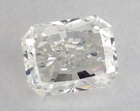 GIA 1.00 Carat I-SI1 Ideal Cut Radiant Natural Diamond