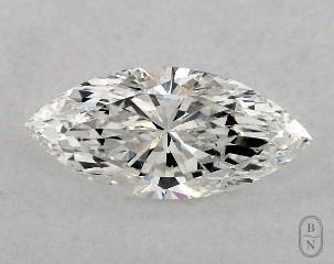 This marquise cut 1 carat H color si1 clarity has a diamond grading report from GIA