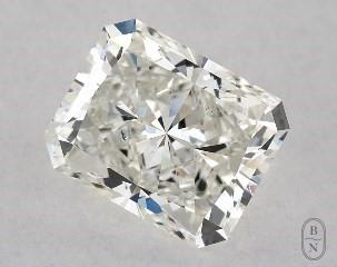 This radiant cut 1 carat I color si1 clarity has a diamond grading report from GIA