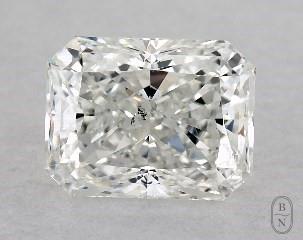This radiant cut 1 carat H color si1 clarity has a diamond grading report from GIA