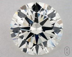 This 1.01 carat  round diamond I color si2 clarity has Excellent proportions and a diamond grading report from GIA