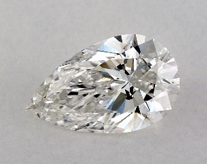 Lab-Created 0.83 Carat G-VS1 Pear Shaped Diamond