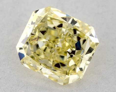 GIA 0.50 Carat Fancy Yellow-SI2 Radiant Cut Diamond