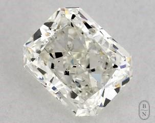 This radiant cut 1.01 carat I color si1 clarity has a diamond grading report from GIA