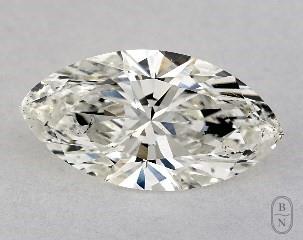 This marquise cut 1.08 carat I color si1 clarity has a diamond grading report from GIA
