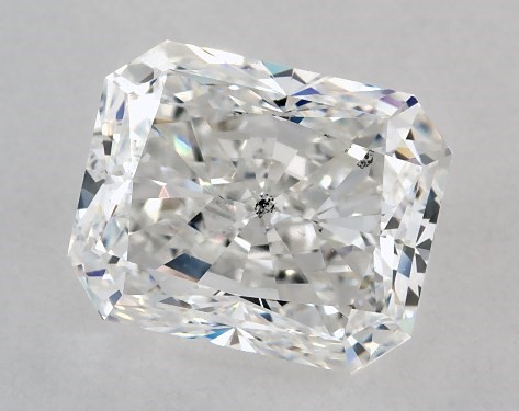 GIA 3.00 Carat G-SI2 Very Good Cut Radiant Diamond