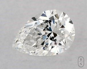 This pear shaped 1.01 carat E color si1 clarity has a diamond grading report from GIA