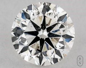 This 1.01 carat  round diamond I color si2 clarity has Very Good proportions and a diamond grading report from GIA
