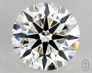 This 2.29 carat Lab-Created  round diamond I color vvs2 clarity has Excellent proportions and a diamond grading report from GIA