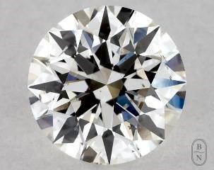 This 0.5 carat  round diamond G color si2 clarity has Excellent proportions and a diamond grading report from GIA