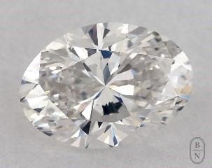 This oval cut 1 carat E color si1 clarity has a diamond grading report from GIA