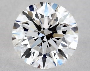This 0.37 carat  round diamond D color vs1 clarity has Excellent proportions and a diamond grading report from GIA