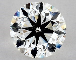 This 3.01 carat  round diamond I color si1 clarity has Very Good proportions and a diamond grading report from GIA