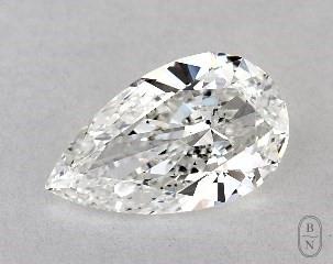 This pear shaped 1.01 carat G color si1 clarity has a diamond grading report from GIA