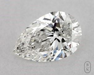 This pear shaped 1.02 carat F color si1 clarity has a diamond grading report from GIA