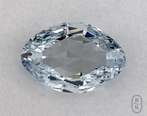 This oval cut 0.7 carat Fancy Blue color vvs2 clarity has a diamond grading report from GIA