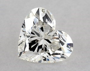 This heart shaped 1 carat I color si1 clarity has a diamond grading report from GIA