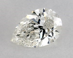 1.00 Carat I-SI1 Pear Shaped Diamond