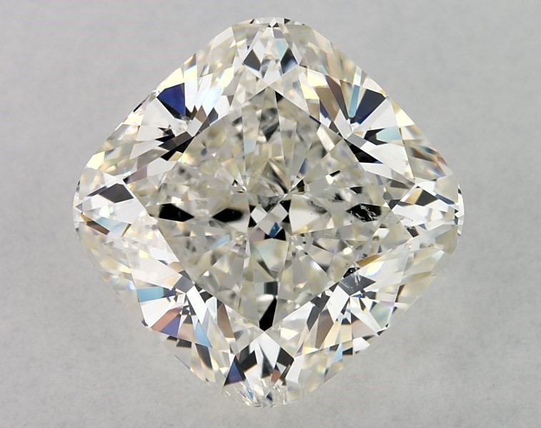 4.01 carat cushion diamond, K SI2