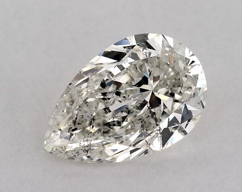 GIA 2.00 Carat I-SI2 Pear Shaped Diamond