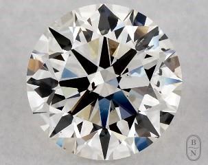 This 1.07 carat  round diamond I color si1 clarity has Excellent proportions and a diamond grading report from GIA