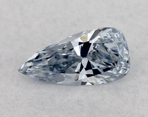 0.26 Carat Fancy Intense Blue-SI1 Pear Shaped Diamond