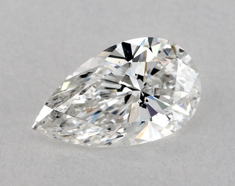 0.78 carat pear diamond, F VS2