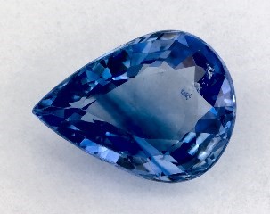 1.12 carat Pear Natural Blue Sapphire
