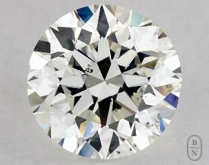 This 1 carat  round diamond K color si1 clarity has Excellent proportions and a diamond grading report from GIA