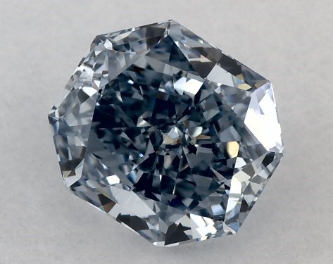 GIA 0.74 Carat Fancy Intense Blue-VS1 Radiant Cut Diamond
