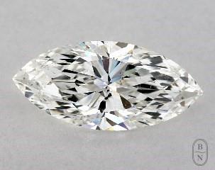 This marquise cut 1.01 carat H color si1 clarity has a diamond grading report from GIA