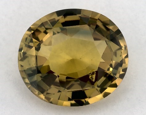 2.37 Carat Oval Natural Green Sapphire