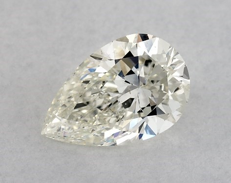 GIA 1.00 Carat K-SI2 Very Good Cut Pear Diamond
