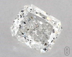 This radiant cut 1 carat G color si1 clarity has a diamond grading report from GIA